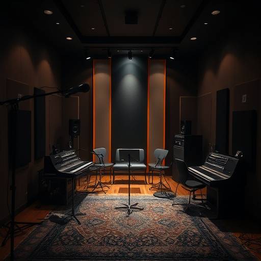 Foto dell'interno dello studio di registrazione di Onda Sonora Studio a Milano.